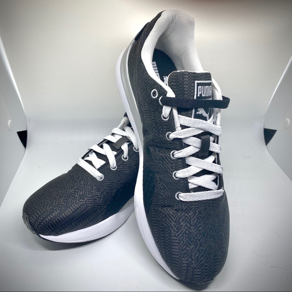 BNIB* Puma Xs500 Dark Shadow Black woven sneakers
